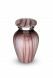 Aluminium mini urn 'Elegance' with pink stripes