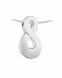 Ash pendant 925 silver 'Infinity'