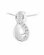 Ash pendant 925 silver 'Infinity' (zirconia stones)