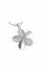 Stainless steel ashes pendant 'Flower'