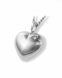 Pet cremation ashes pendant Silver (925) 'Heart' with pawprints