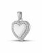 Memorial ashes pendant Heart' (zirconia stones)