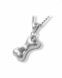 Pet cremation ashes pendant Silver (925) 'Dog bone'