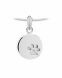 Ash pendant 925 silver 'Pawprint'