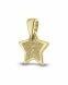 Fingerprint pendant 'Star' made of gold Ø 1.6 cm