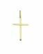 14 carat bicolor gold cross shaped memorial pendant