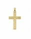 14 carat yellow gold memorial pendant 'Cross' with glossy highlights