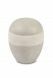 Porcelain mini urn for ashes 'Planet' tortora-cream