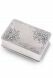 Pewter rectangular keepsake cremation ashes urn