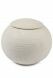 Porcelain Cremation Urn for Ashes 'Sfera' beige