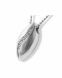 Ash pendant 925 silver 'Fantasy' with zirconia