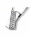 Ash pendant 925 silver 'Fantasy' with zirconia