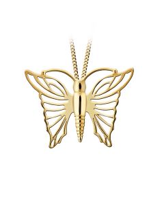 Ash jewel pendant Golden 'Butterfly'