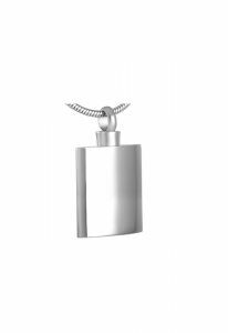 Stainless steel ashes pendant 'Bottle'