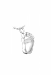 Stainless steel ashes pendant 'Footprint'