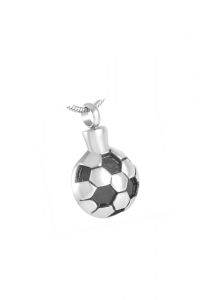 Stainless steel ashes pendant 'Soccer ball'