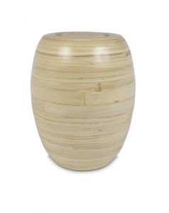 Biodegradable bamboo burial urn