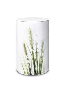 Ceramic cremation urn for ashes 'Ornamental grass'