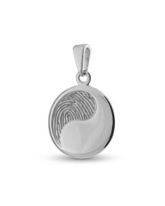 Fingerprint pendant 'Yin Yang'