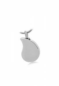 Stainless steel ashes pendant 'Teardrop'