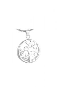 Stainless steel ash pendant 'Tree of life'