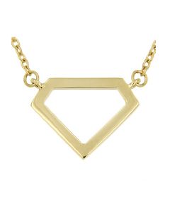 Symbol necklace 'Diamond' 14ct yellow gold