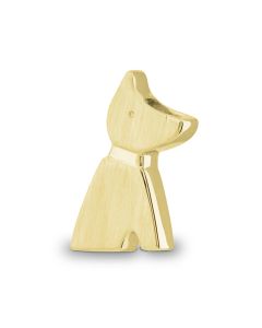 Ash jewel pendant 14 krt. yellow gold dog