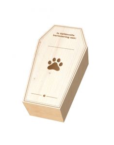 Cardboard coffin for pets