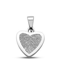 Fingerprint pendant 'Heart'